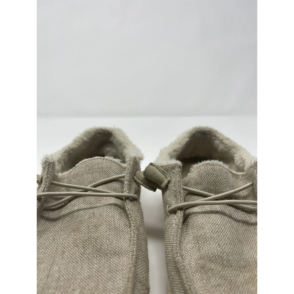 Hey Dude Womens Wendy Funk Wool Beige‎ Slip On Shoes Women's US Size 7